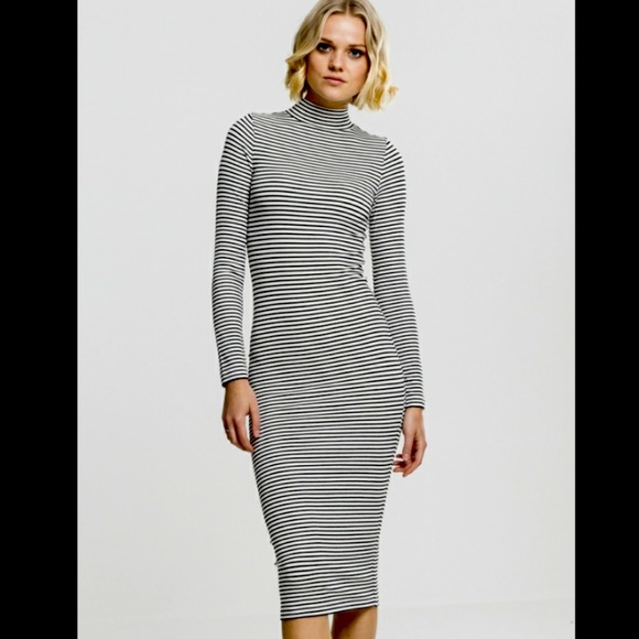 NWOT Striped Dress 🖤 🤍 - Picture 1 of 5